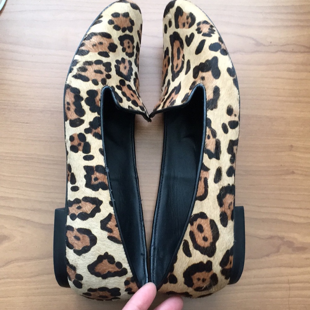 Genuine calf hair loafers
